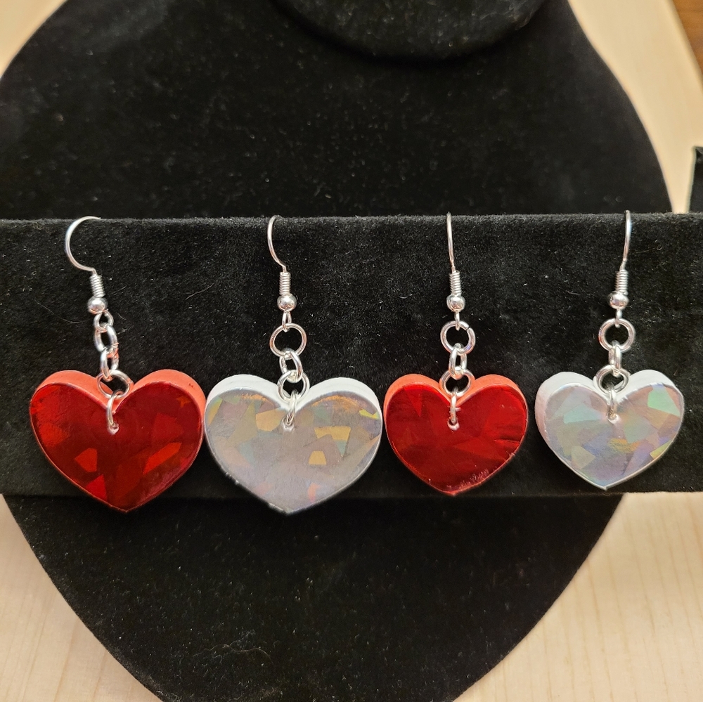Foam Heart Earrings